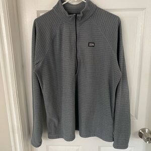 Mountain Hardwear Men's Gray Zip-Up Sweater